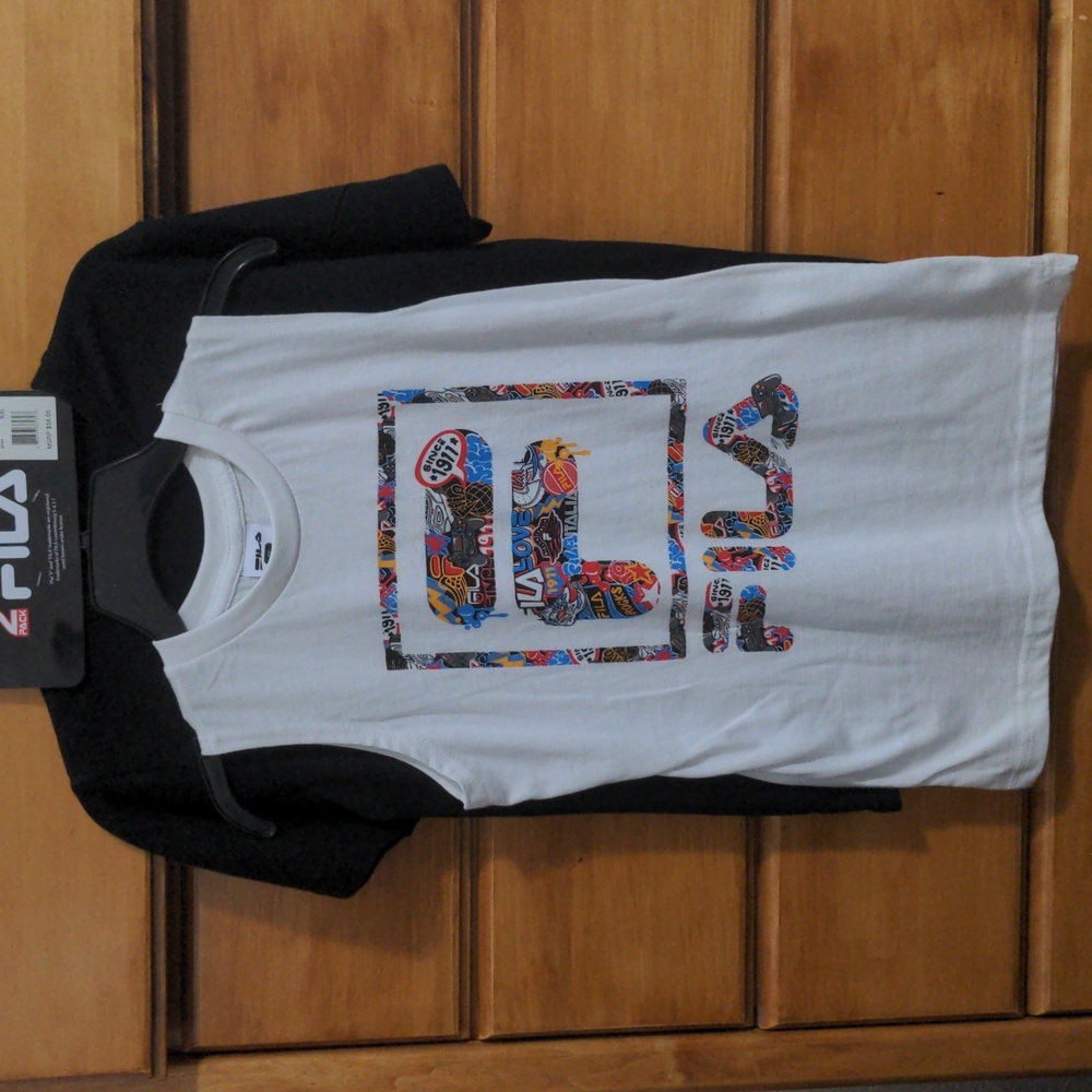 Fila Boys 2 Pack Graphic Tees Size S 8 NWT